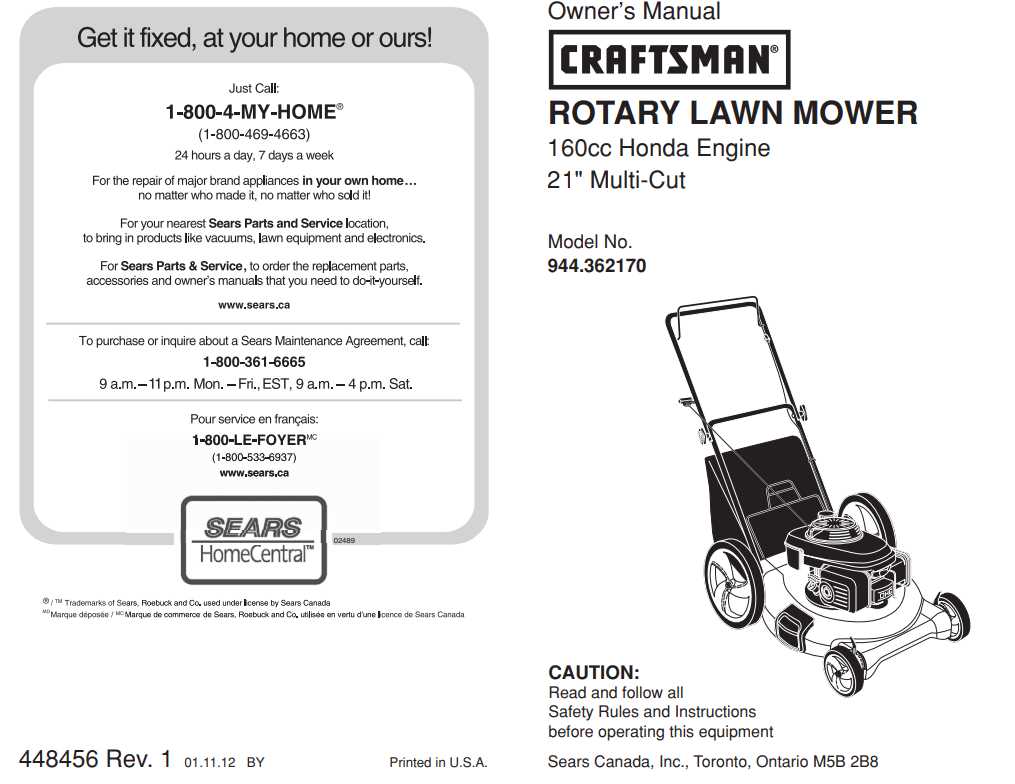 craftsman model 917 parts diagram