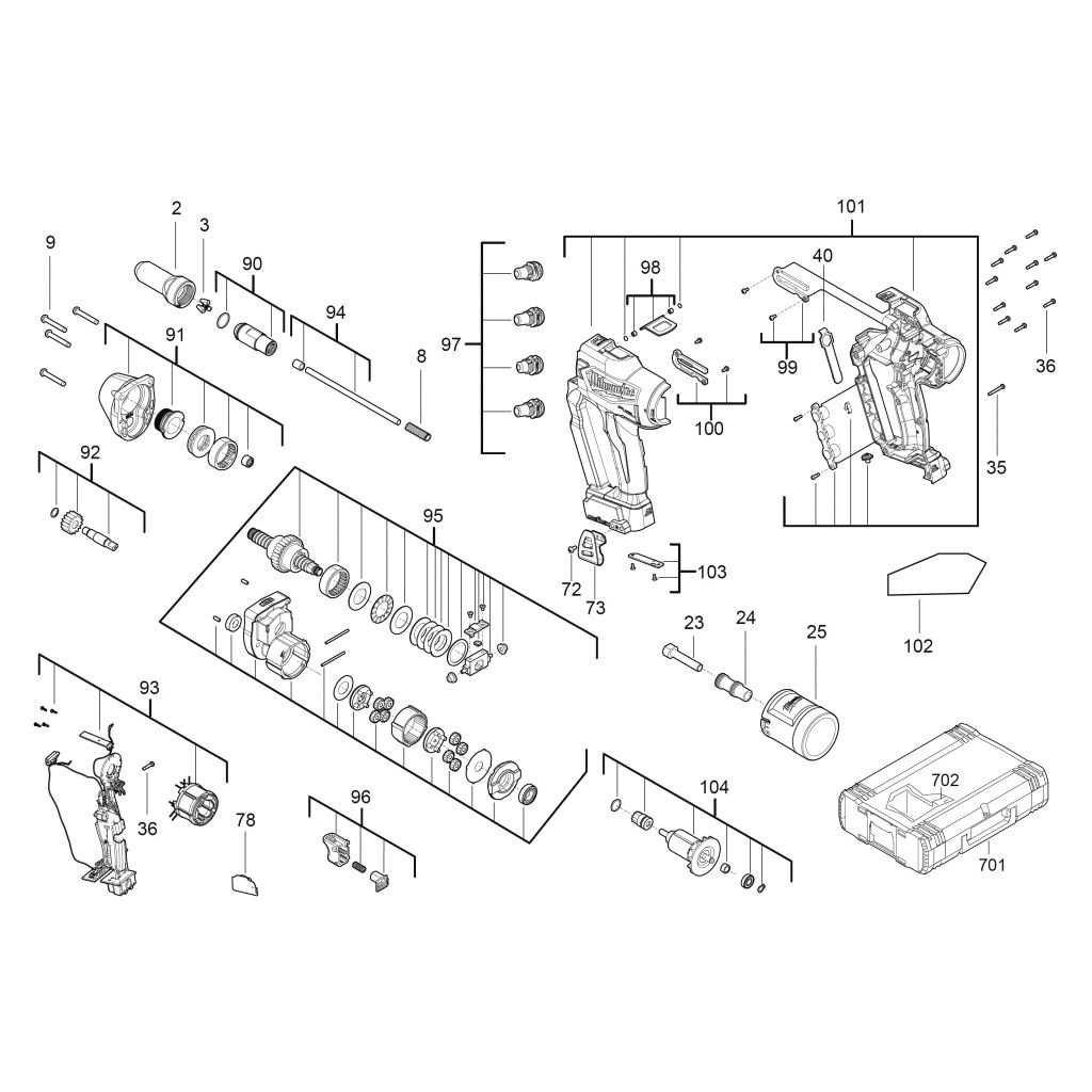 rivet gun parts diagram