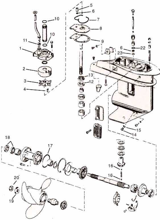 25 hp johnson outboard parts diagram