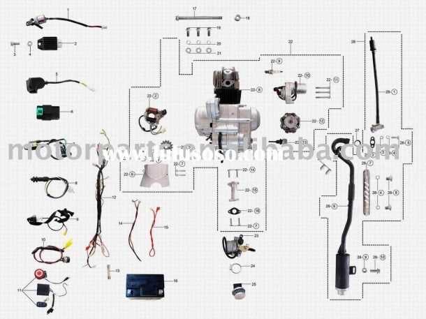 taotao 110cc atv parts diagram