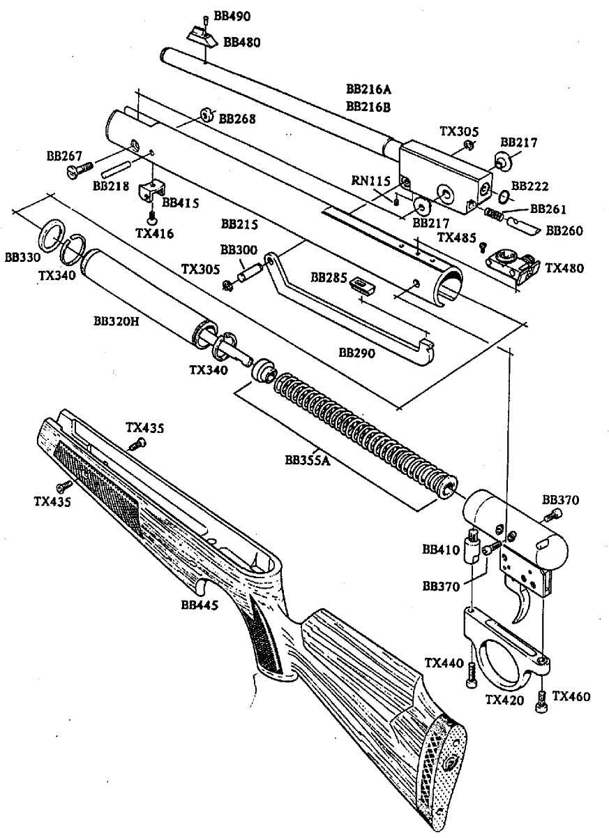 ruger air hawk elite 2 parts diagram