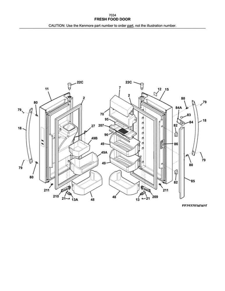 insignia refrigerator parts diagram