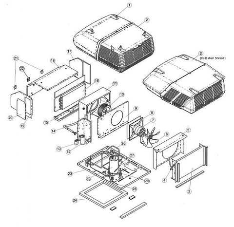 rv ac parts diagram