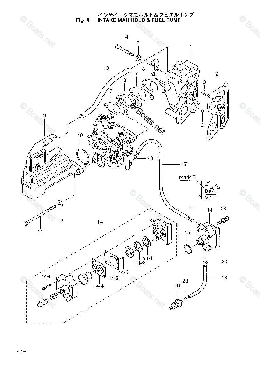 nissan outboard parts diagram