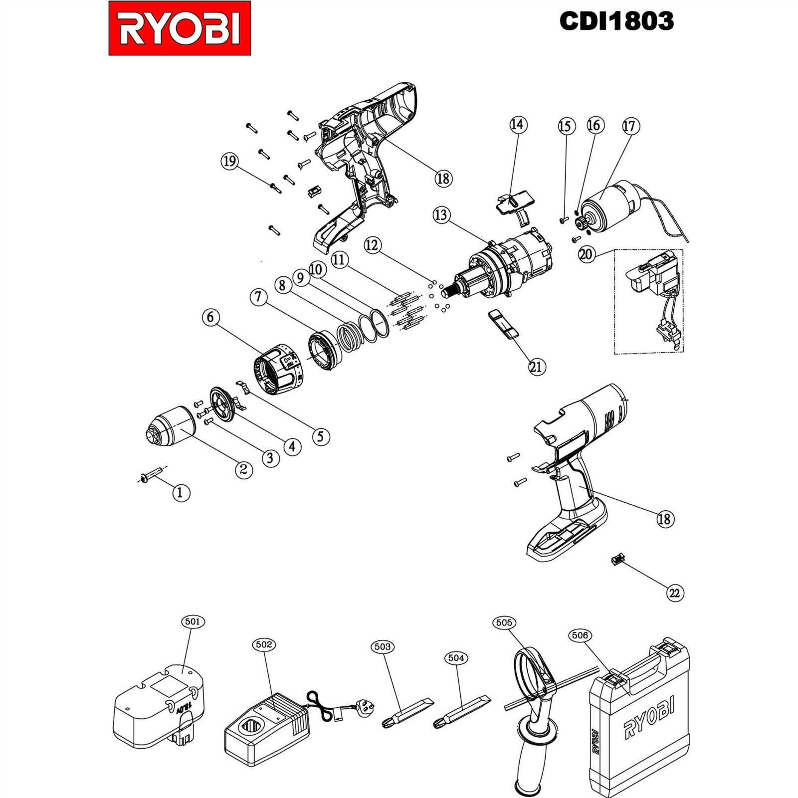 ryobi edger parts diagram