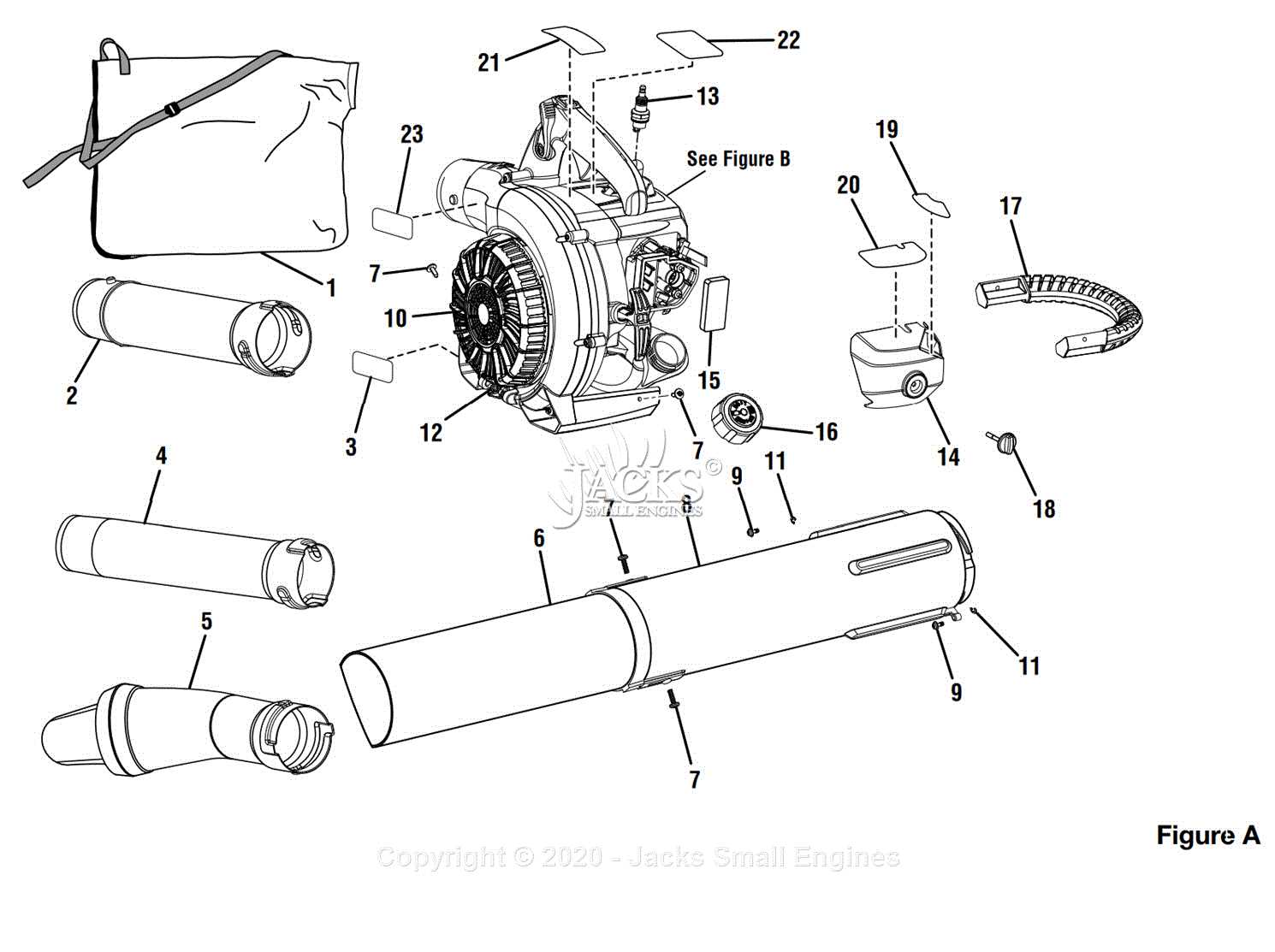 ryobi leaf blower parts diagram