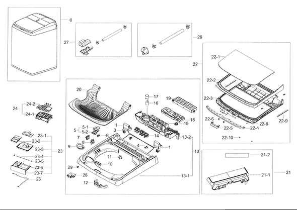 samsung front load washing machine parts diagram