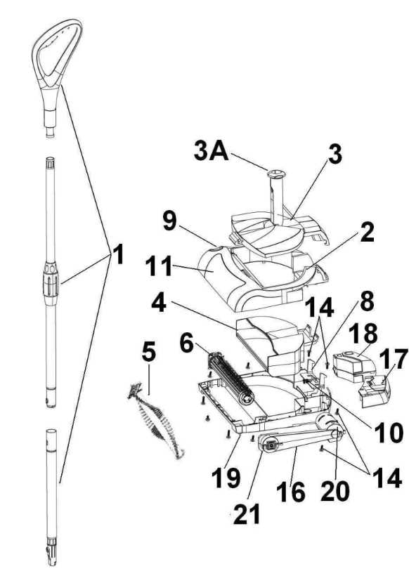 sanitaire vacuum parts diagram