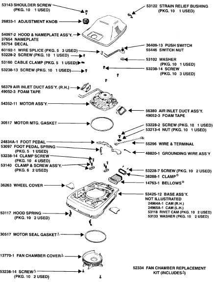 sanitaire vacuum parts diagram