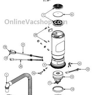 hoover power scrub parts diagram