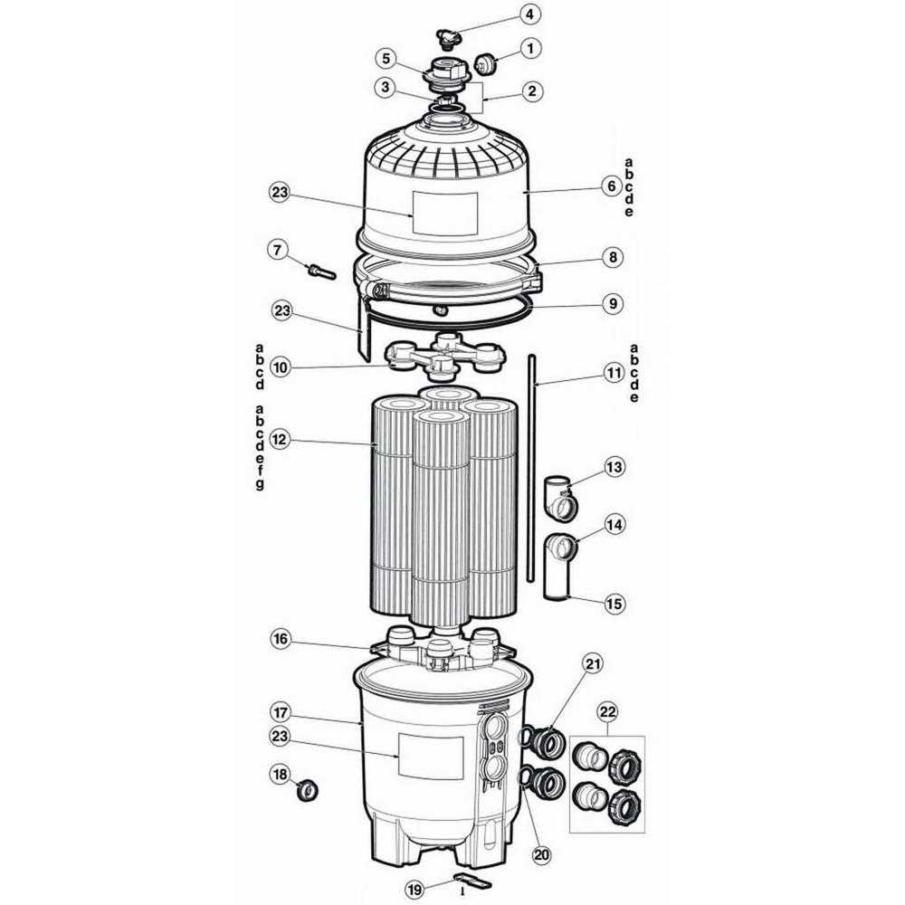 hayward sand filter parts diagram