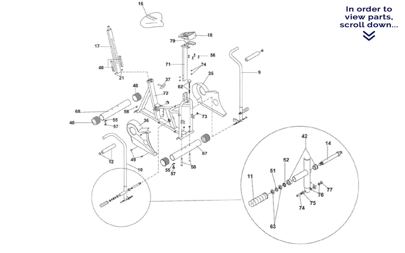 schwinn airdyne parts diagram