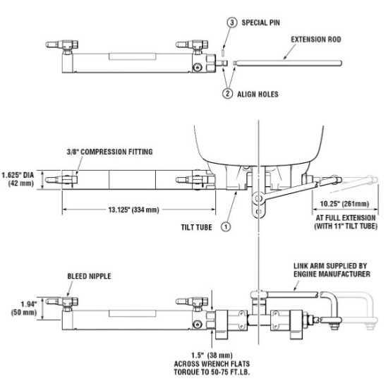 seastar hydraulic steering parts diagram