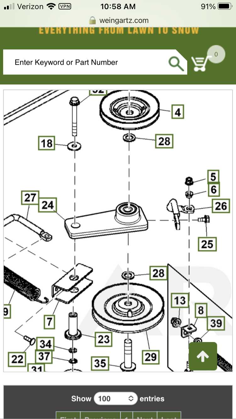 john deere x500 mower deck parts diagram