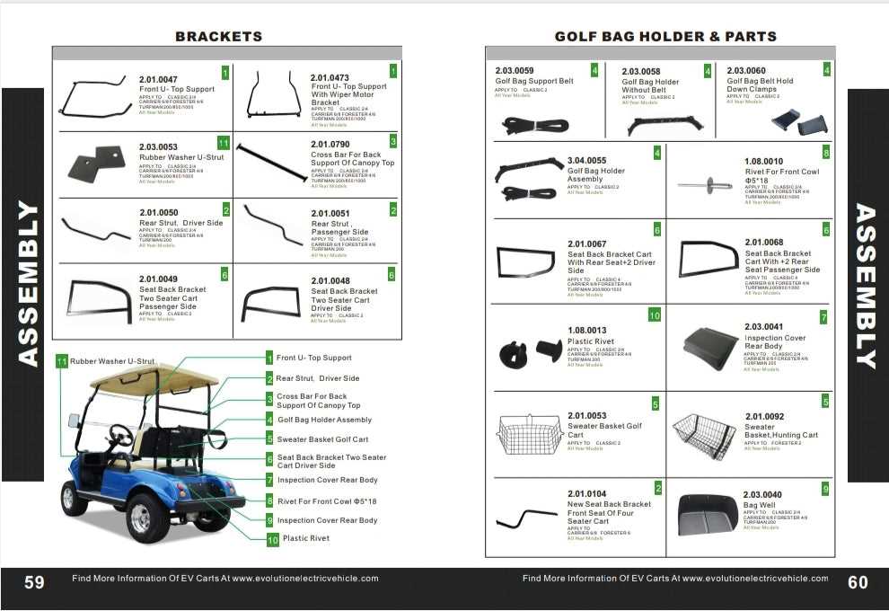 club cart parts diagram