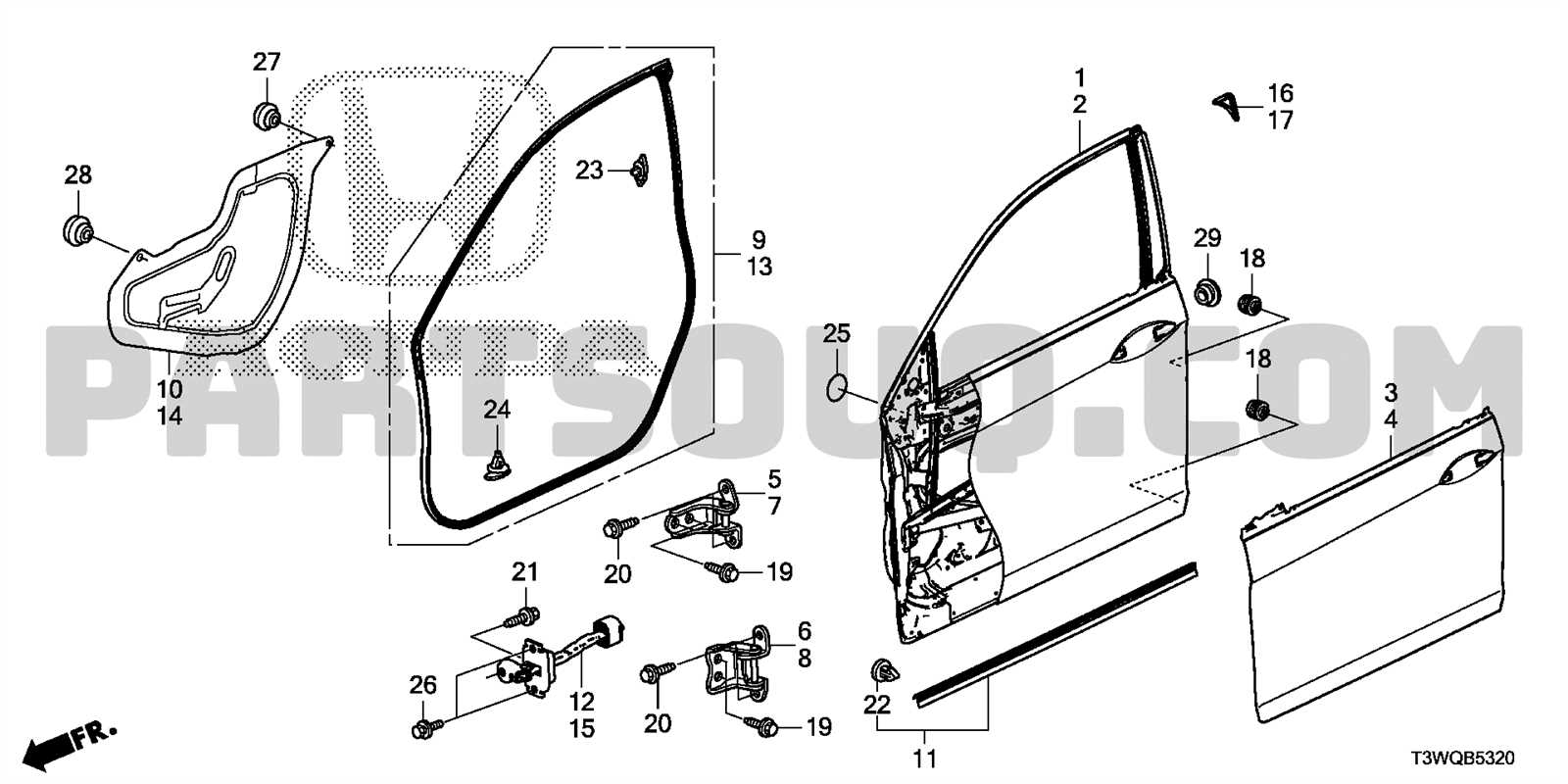 2017 honda accord parts diagram