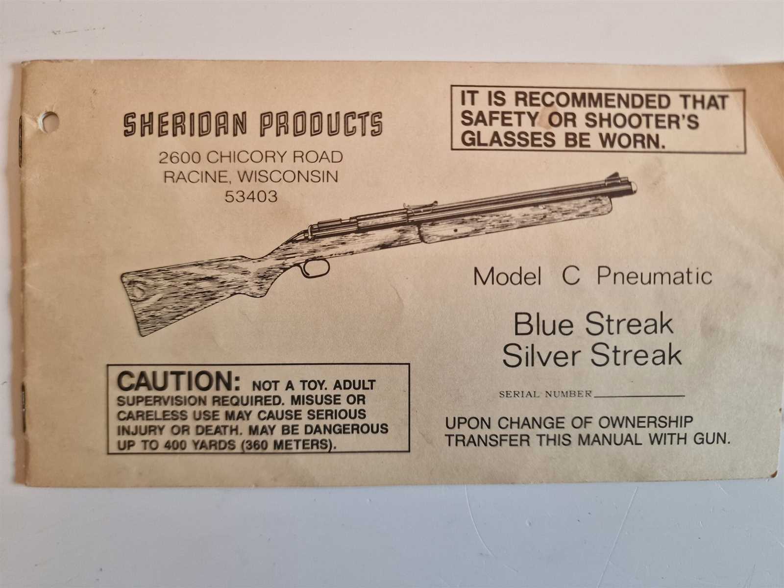 sheridan blue streak parts diagram