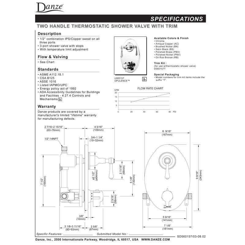 shower diagram parts