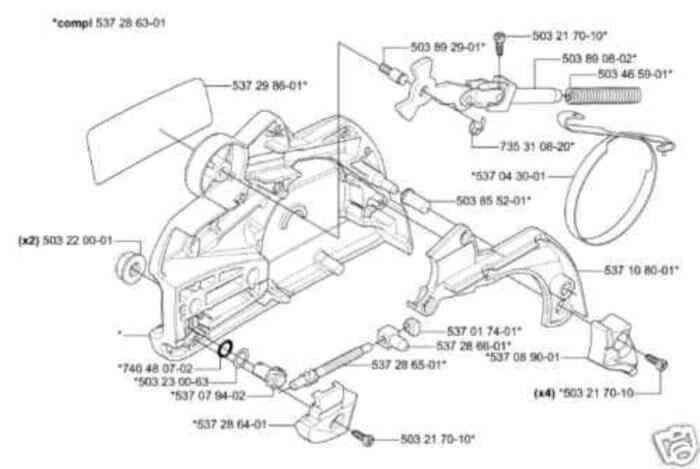 husqvarna 455 rancher parts diagram