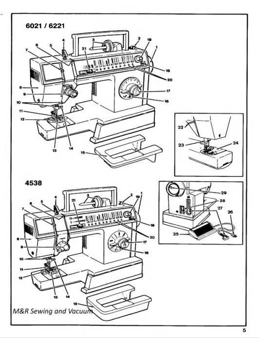 singer parts diagram