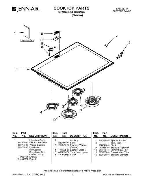 kitchen aid parts diagram