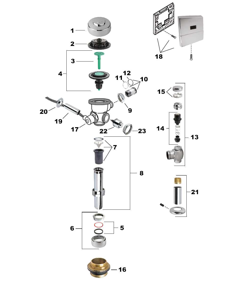 sloan parts diagram