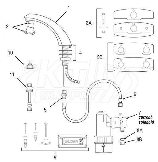 sloan parts diagram