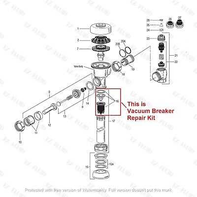 sloan parts diagram