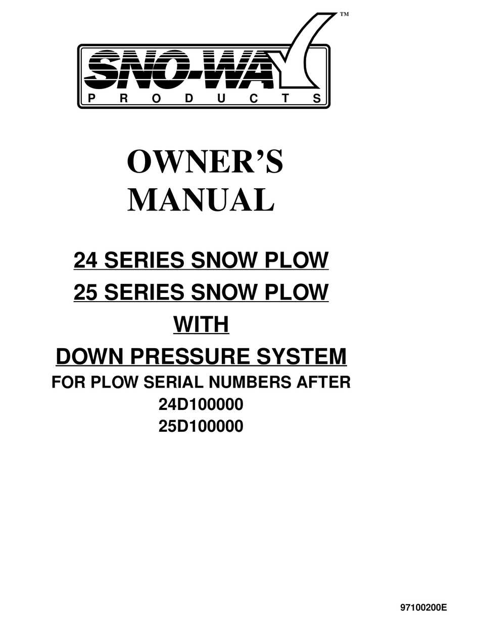 sno way plow parts diagram