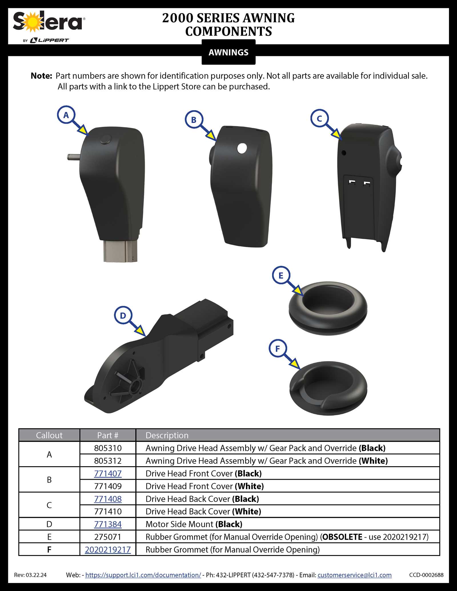 solera awning parts diagram