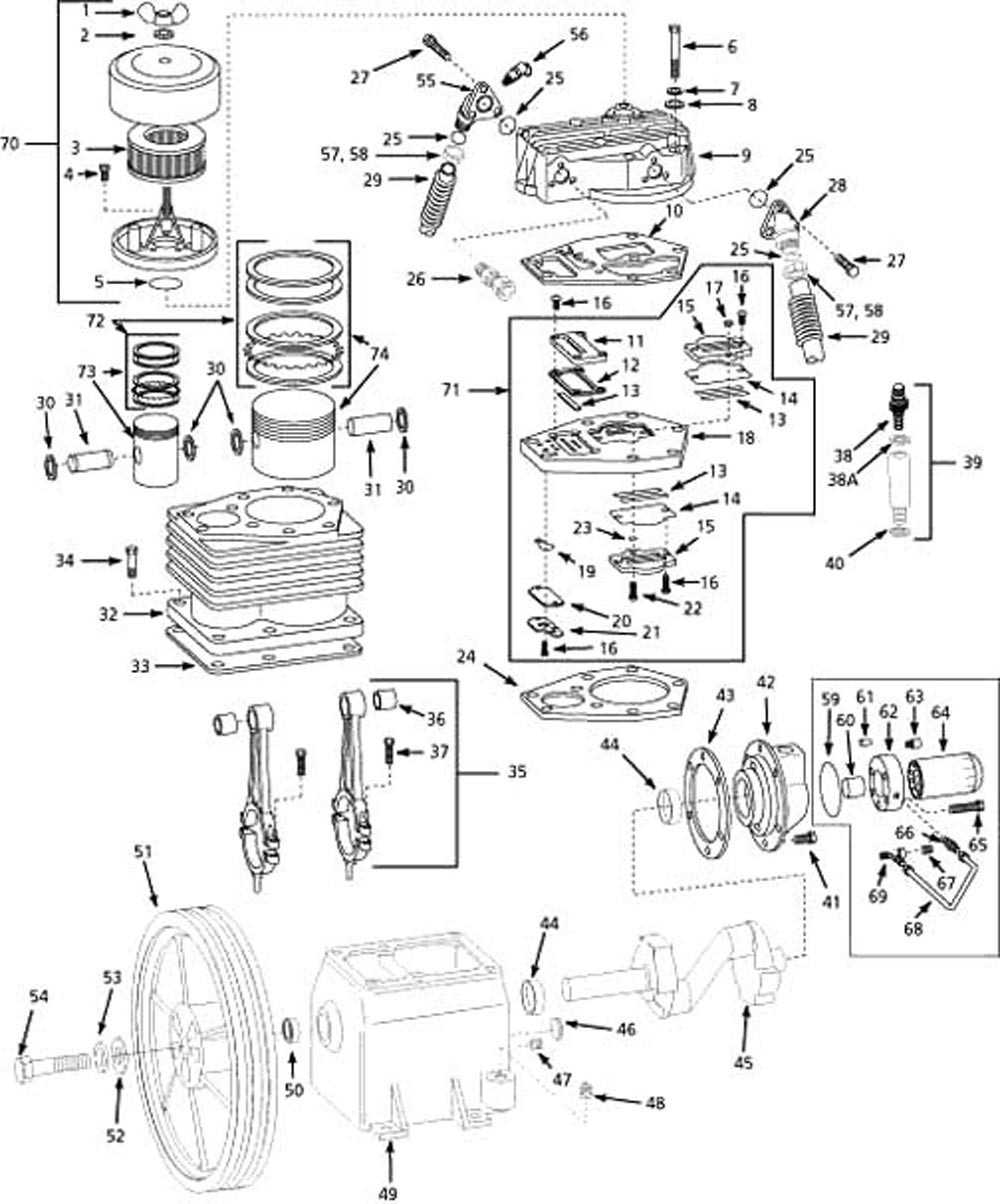 speedaire compressor parts diagram