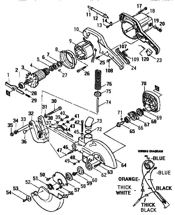 makita miter saw parts diagram