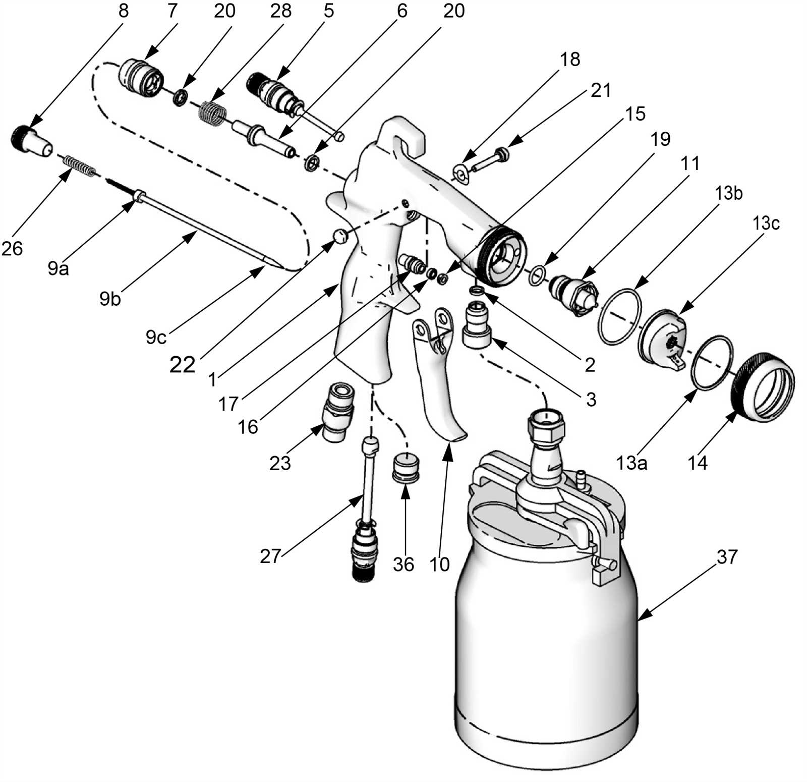 campbell hausfeld airless paint sprayer parts diagram