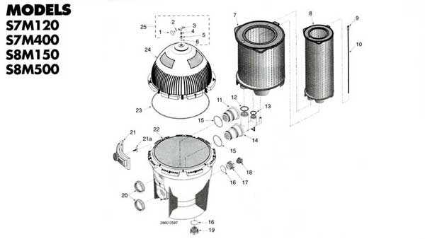 sta rite pool filter parts diagram