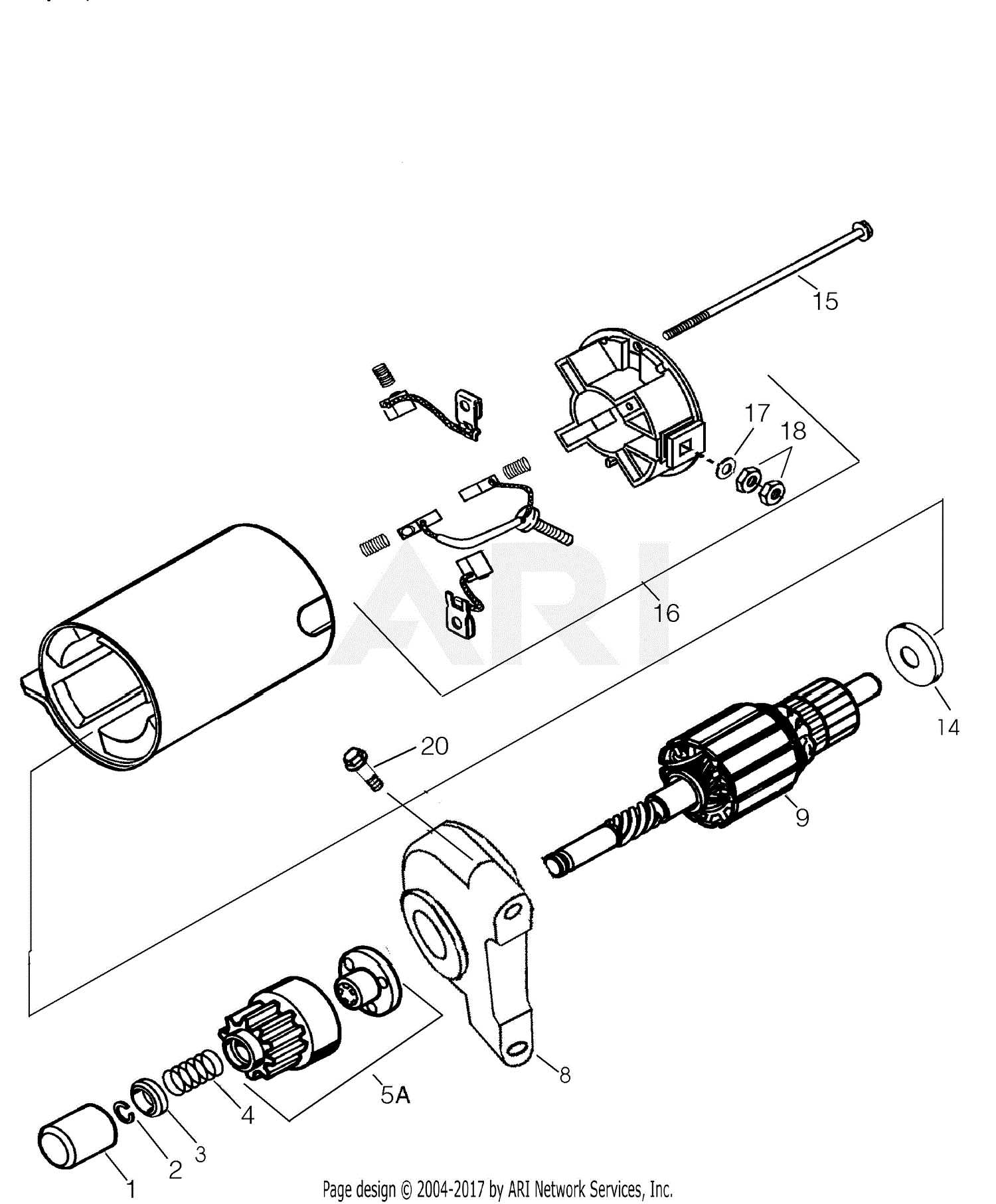 starter parts diagram