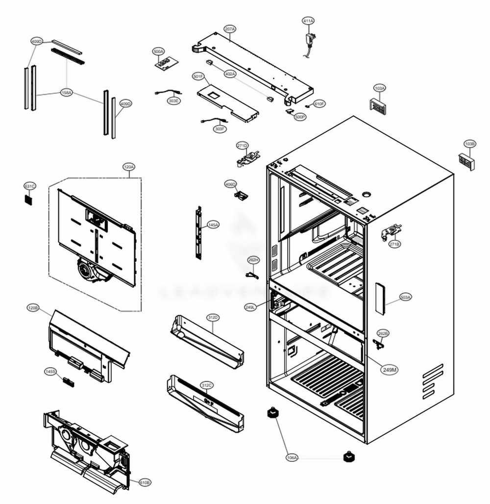 lg lfxs26596s parts diagram