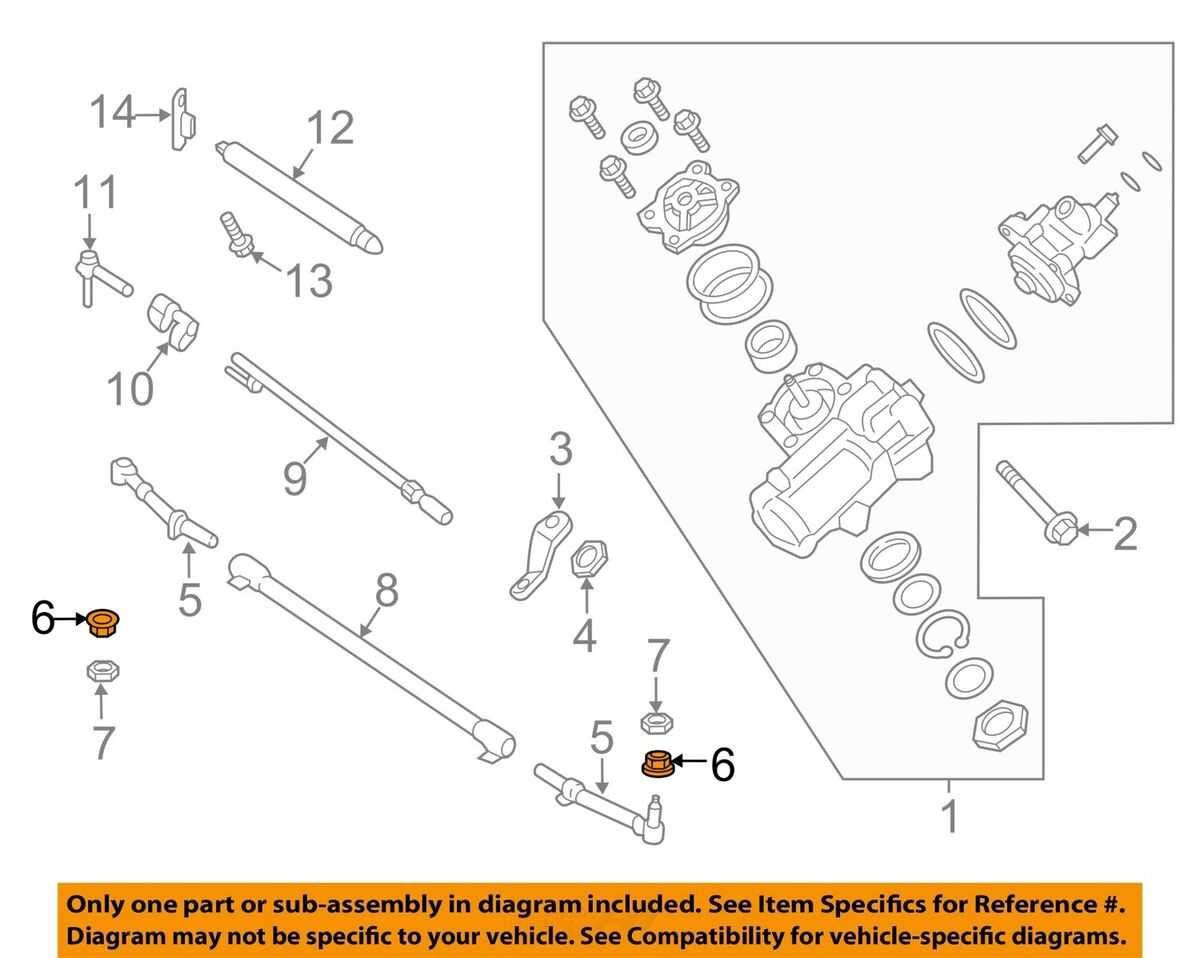 steering linkage f250 steering parts diagram