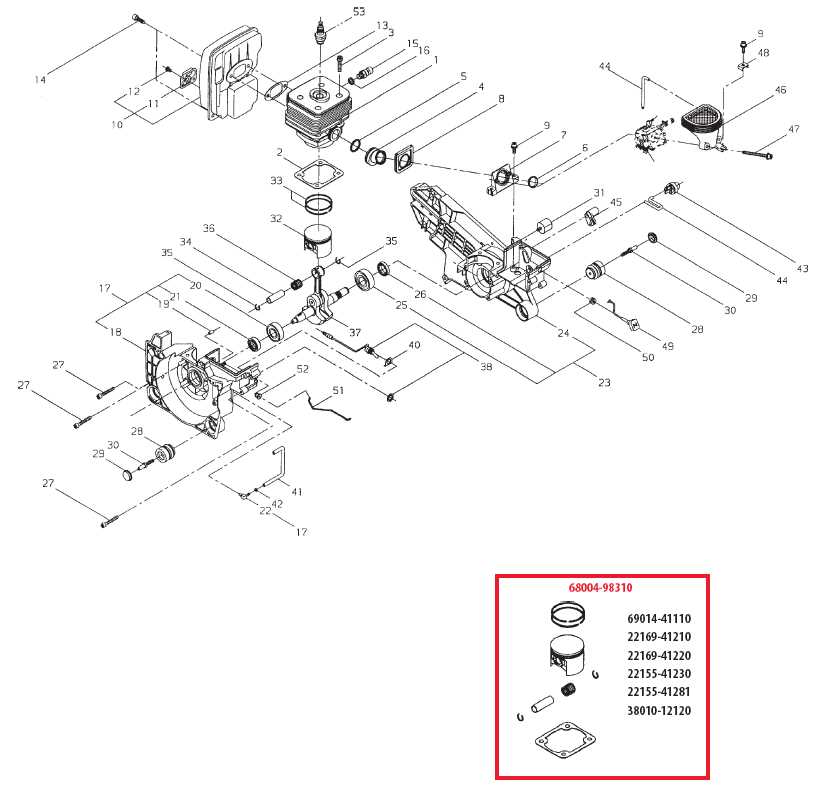 stihl 026 chainsaw parts diagram