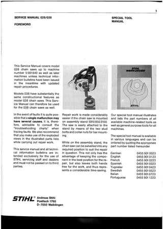 stihl 028 super parts diagram