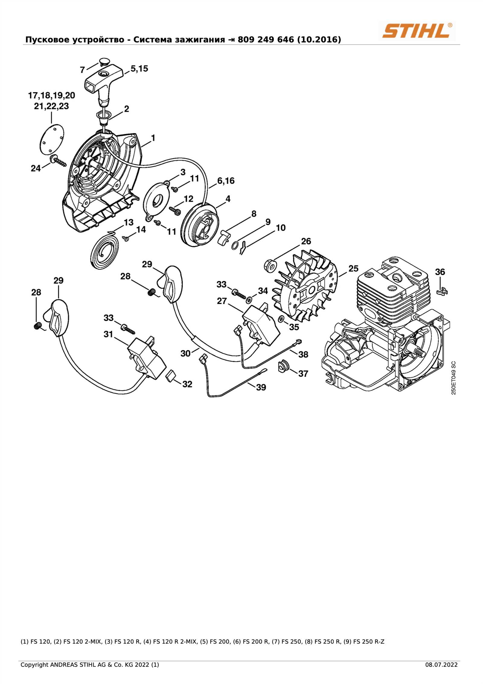 stihl fs 40c parts diagram