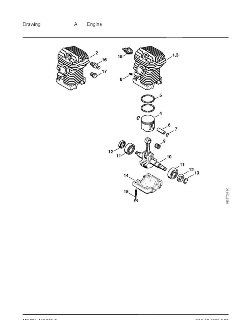 stihl ms250c chainsaw parts diagram