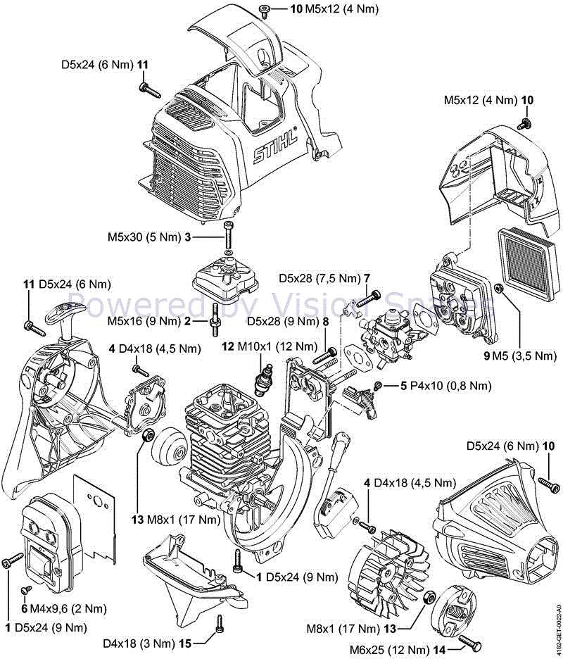 stihl pole saw parts diagram