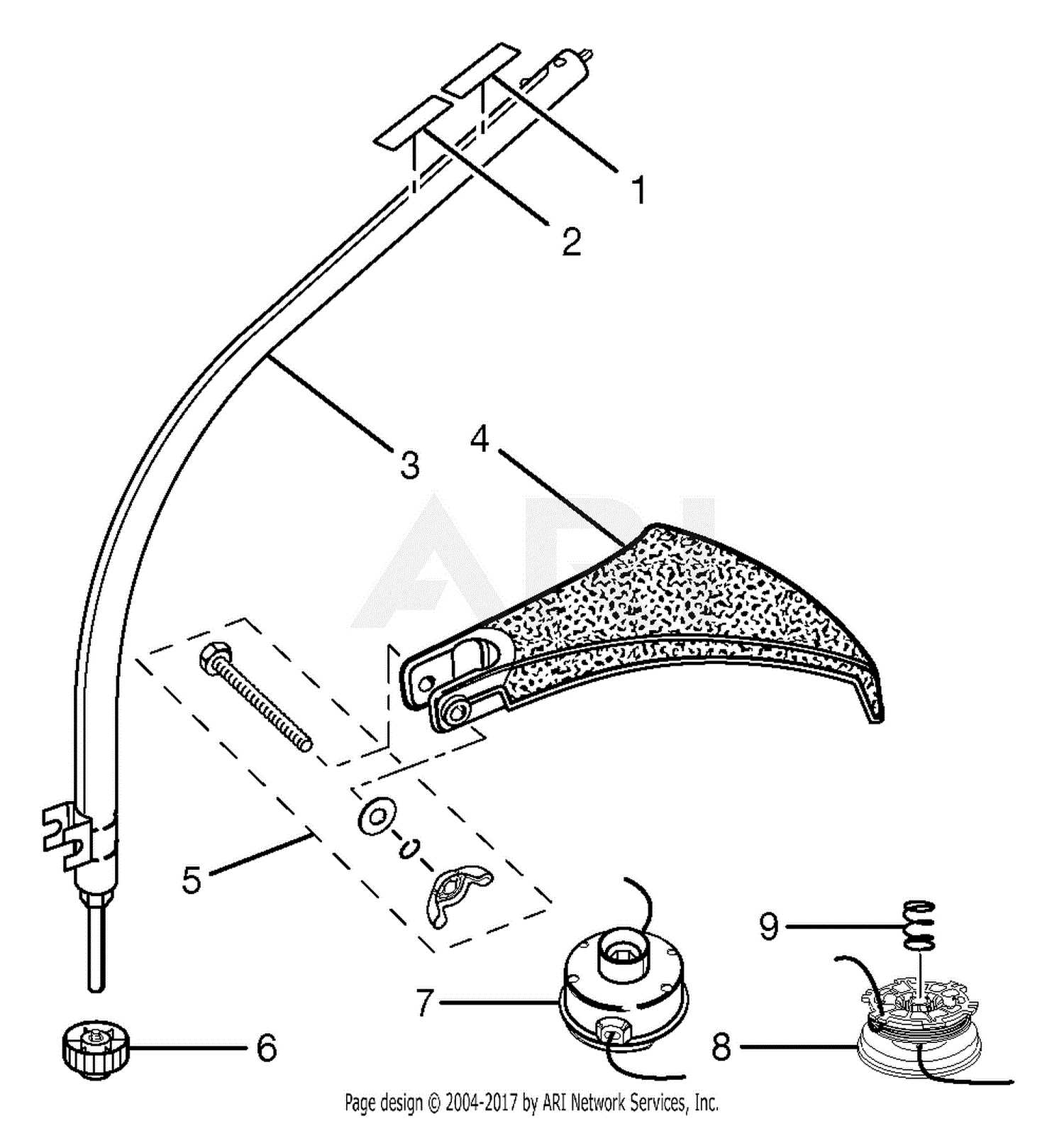 stihl weed eater parts diagram