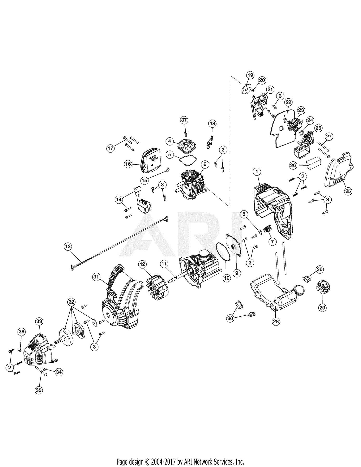 troy bilt tb35ec parts diagram