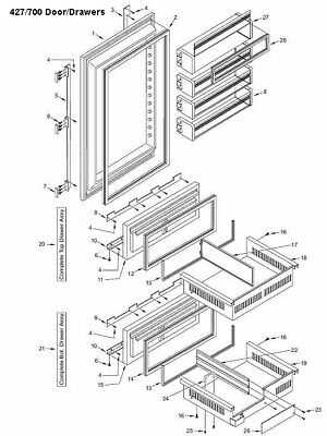 sub zero parts diagram