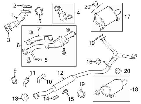 subaru exhaust parts diagram