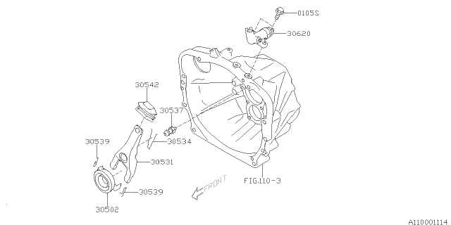 subaru manual transmission parts diagram