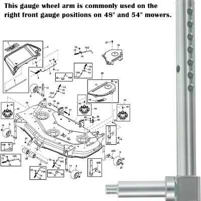 john deere x300 mower deck parts diagram