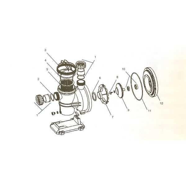 swimming pool pump parts diagram