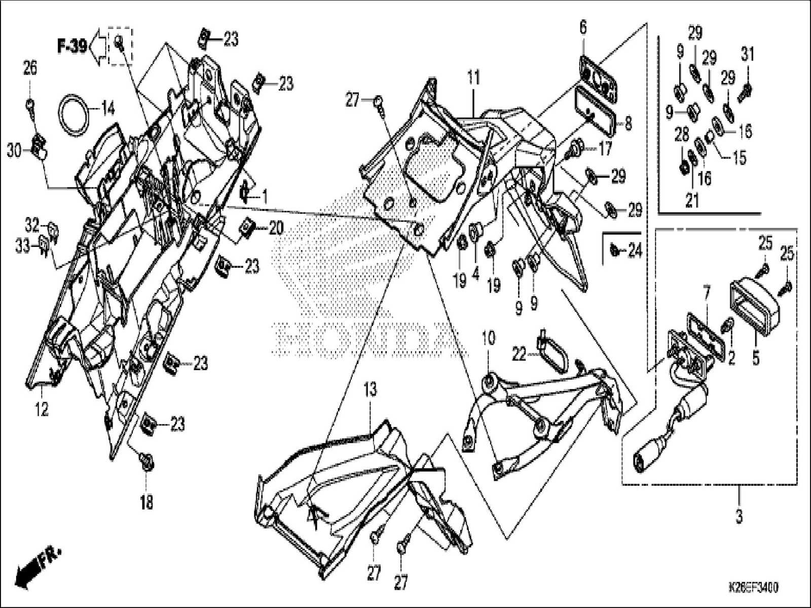 honda grom parts diagram